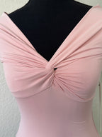 Double Layer Off Shoulder Twist Front Top