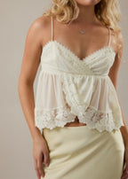 Lace Trim Cami Top