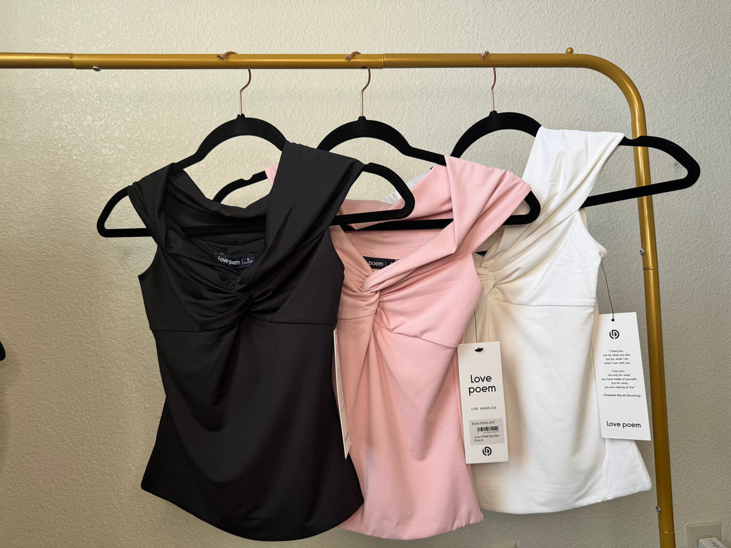 Double Layer Off Shoulder Twist Front Top