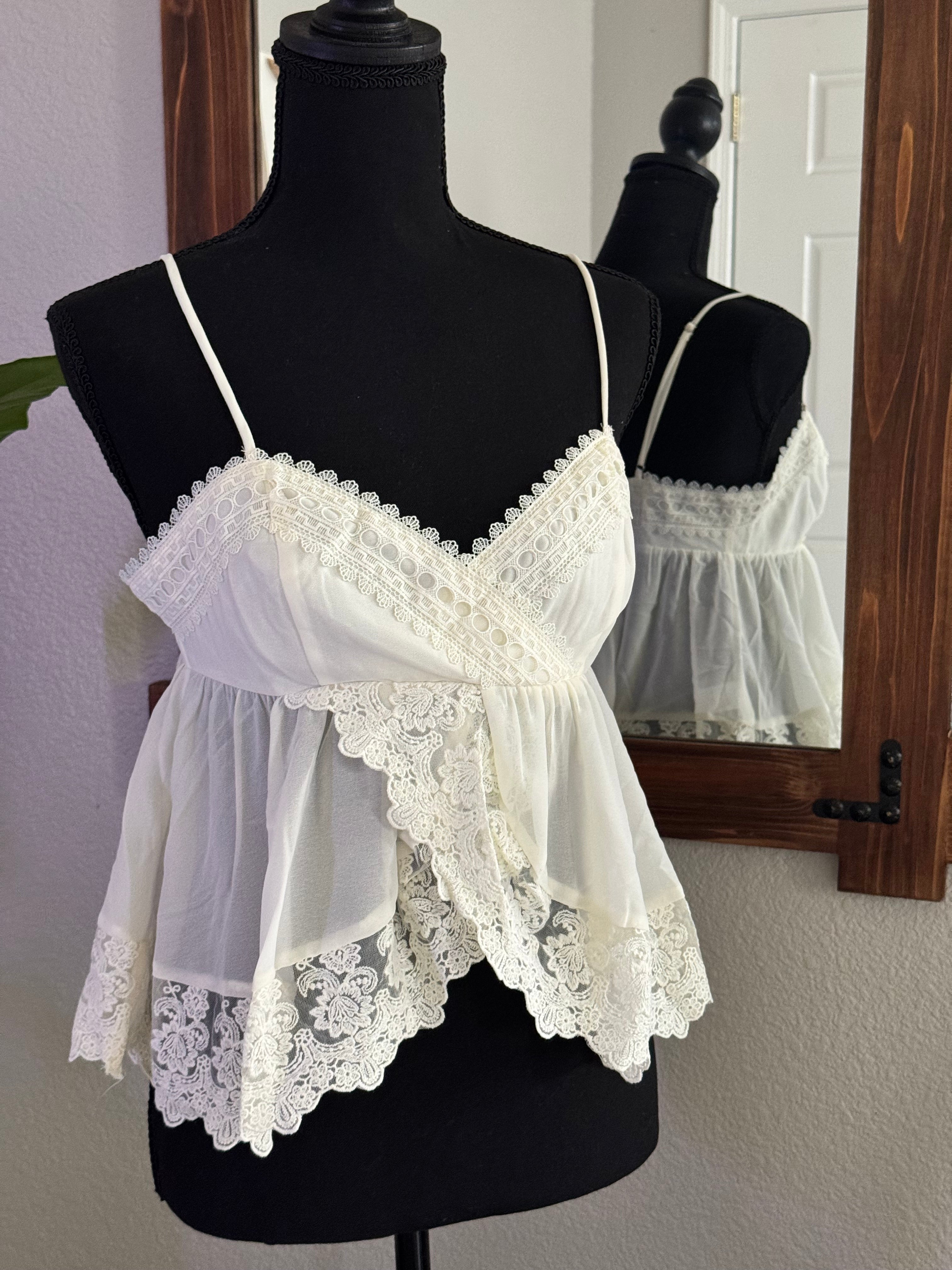 Lace Trim Cami Top