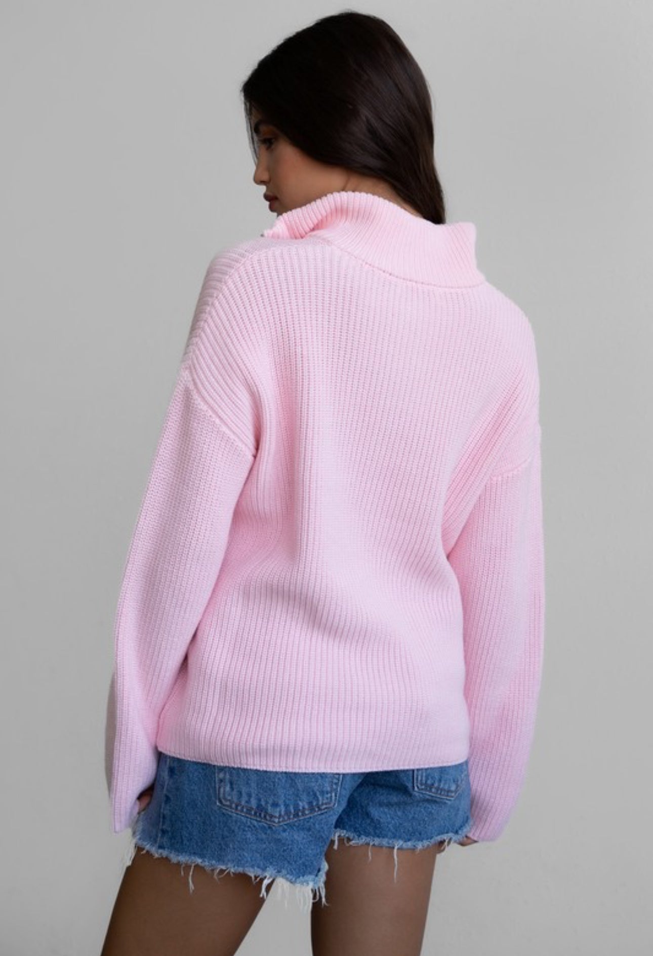 Oversized Half Zip Sweater