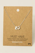 Cowboy Boots Horse Shoe Charm Necklace