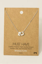 Cowboy Boots Horse Shoe Charm Necklace