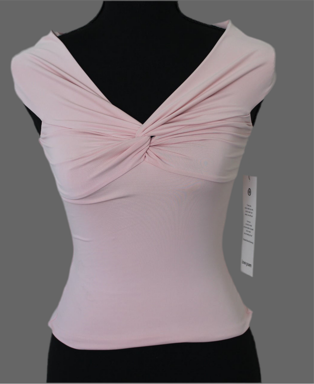 Double Layer Off Shoulder Twist Front Top