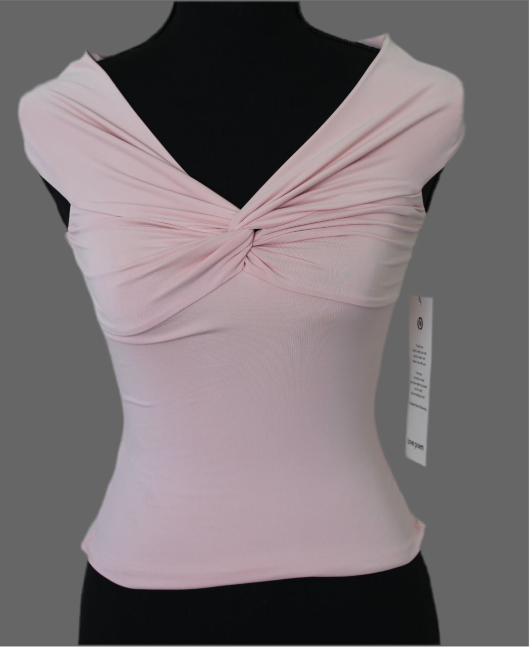 Double Layer Off Shoulder Twist Front Top