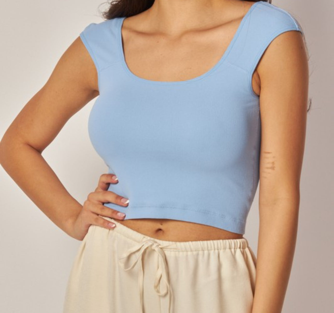 Deep Scoop Back Tank Top